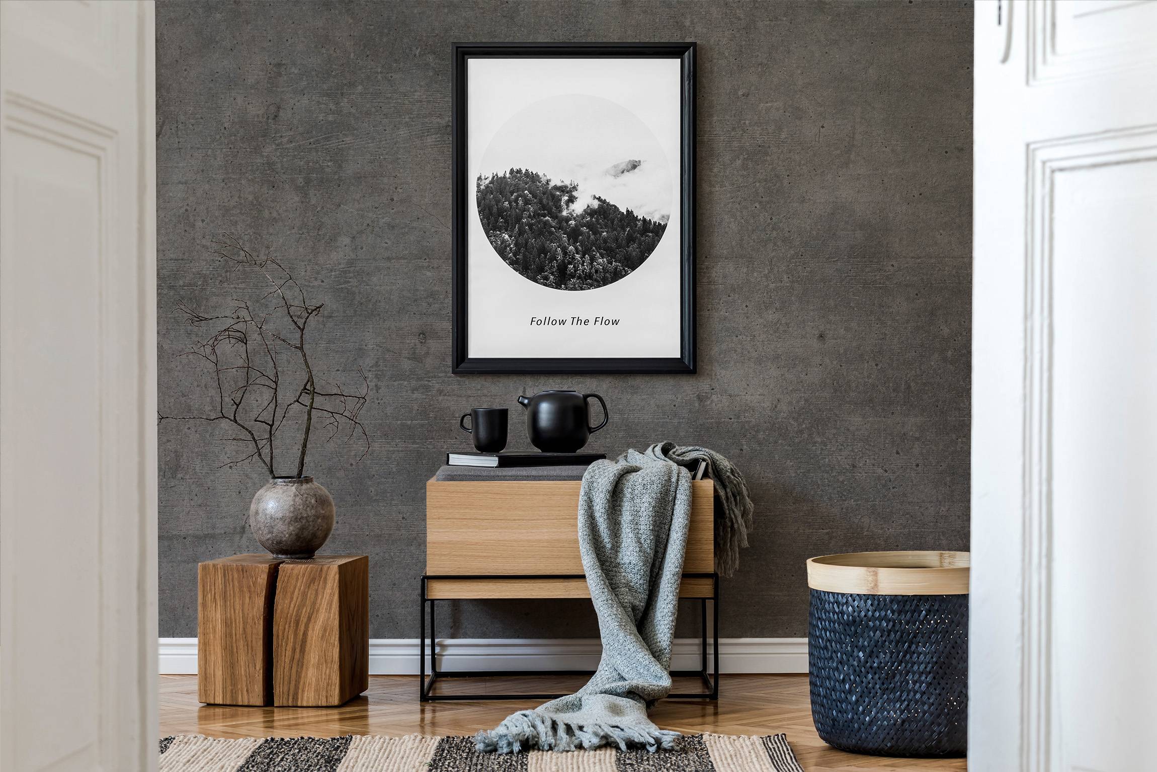 Hormigon negro encofrado