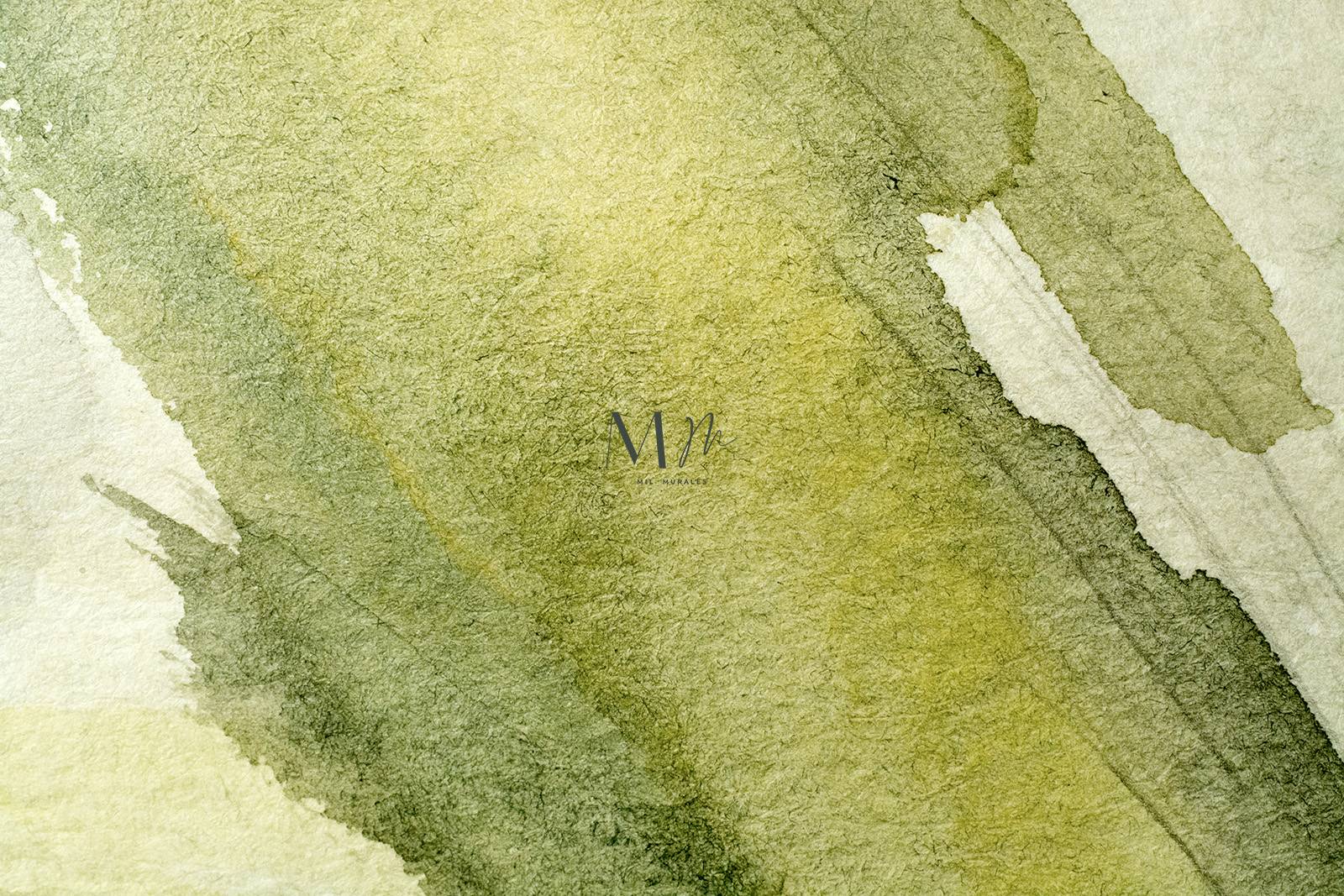 Manchas de acuarela verde