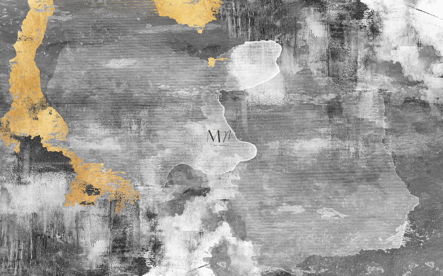 Tapiz negro y dorado