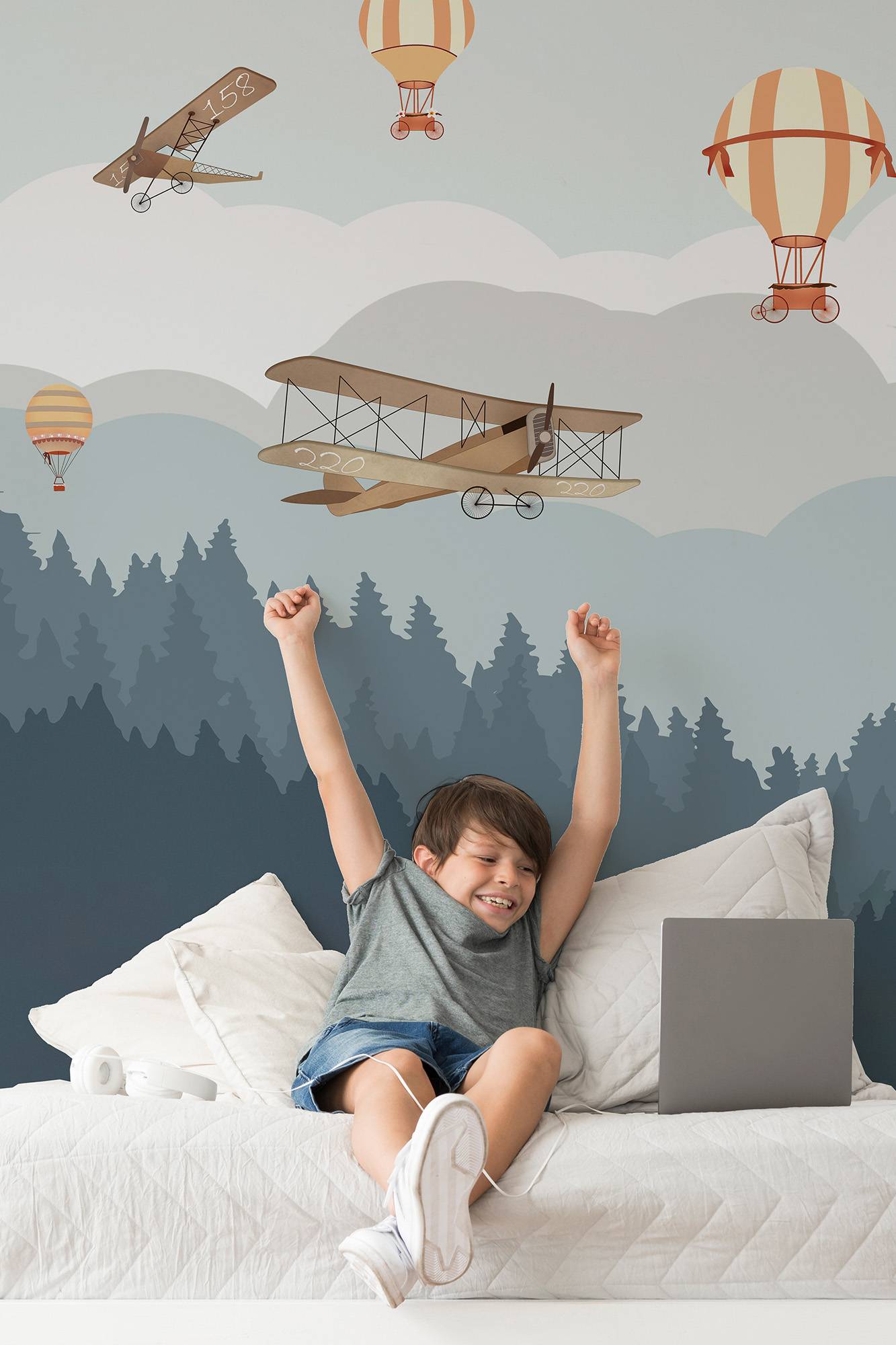 Entre pinos y globos