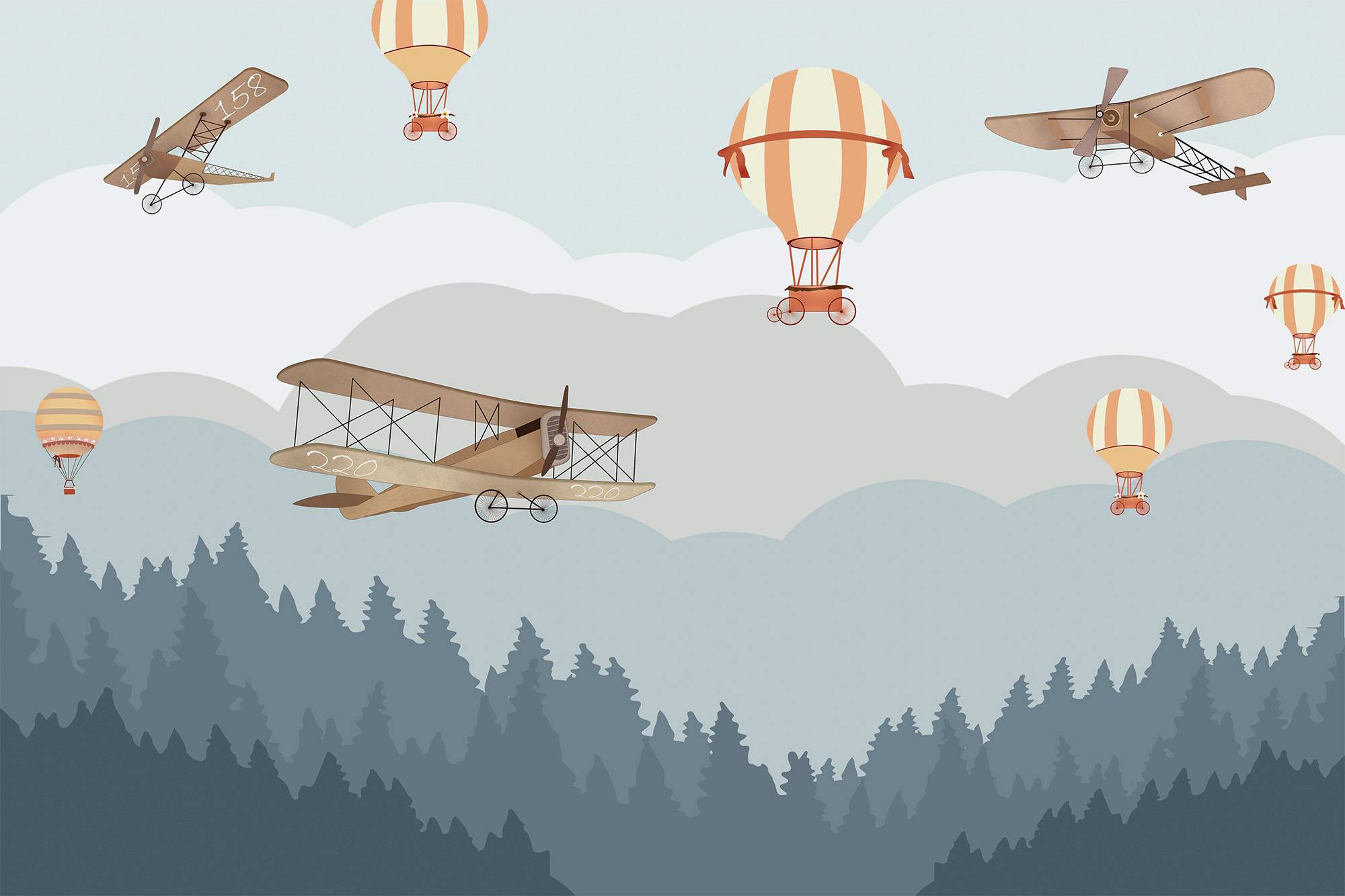 entre pinos y globos 1