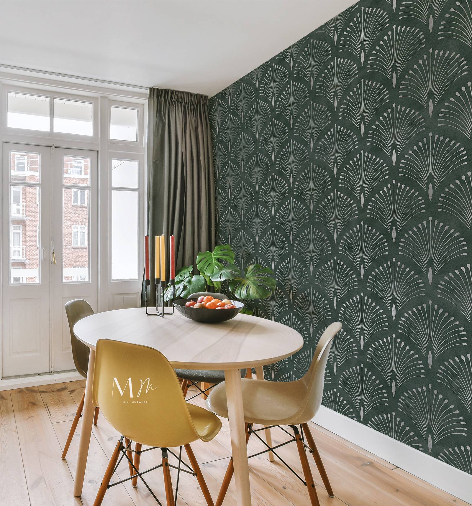 Rombos redondos verde