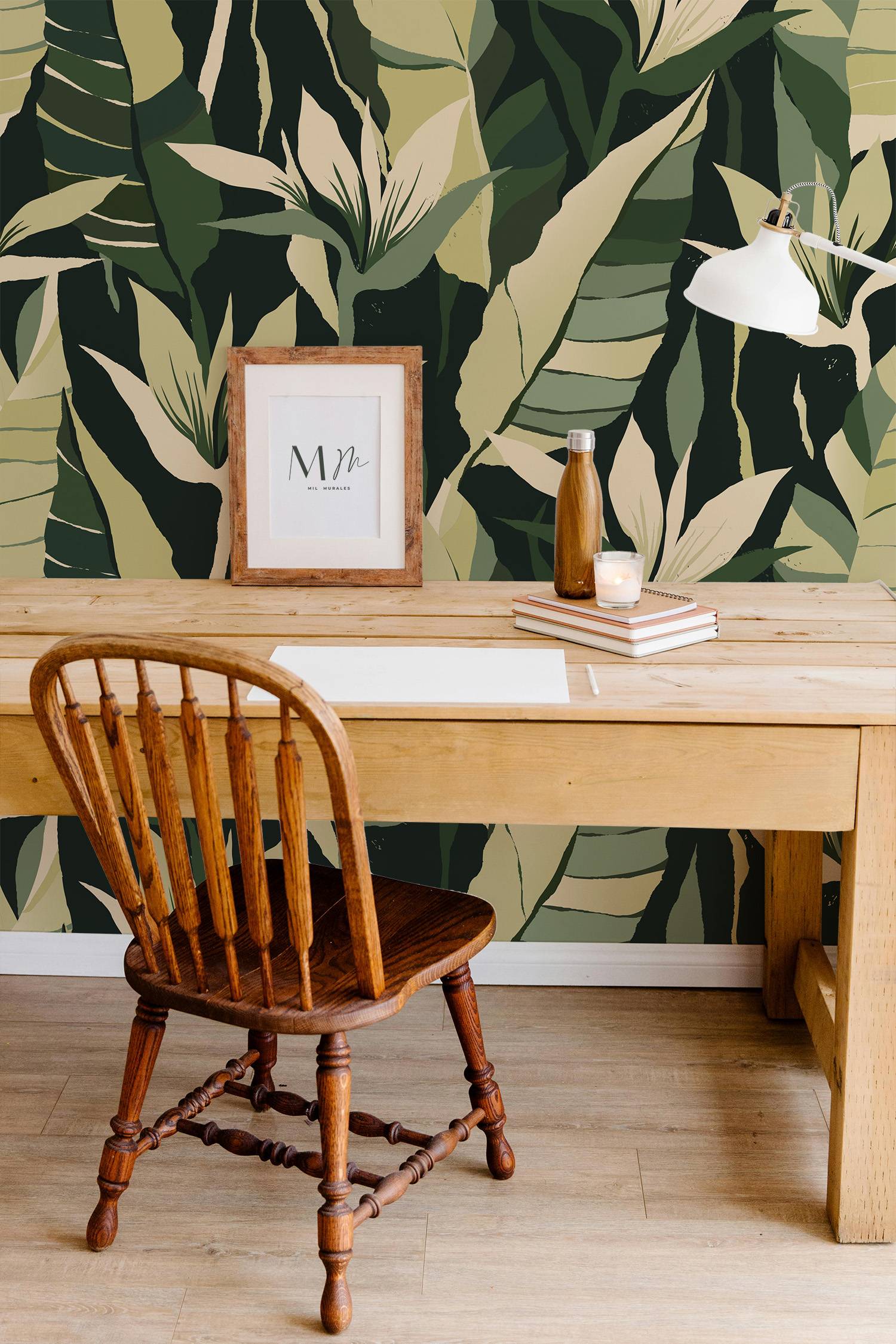 Hojas en tonos verde